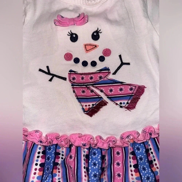 Baby girl Snowman 2 piece outfit Size 12m - Picture 2 of 6